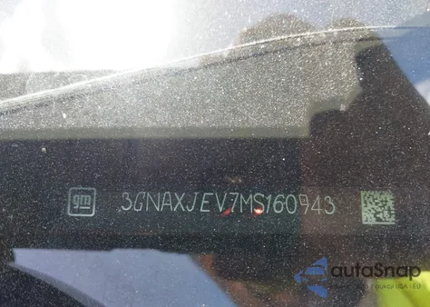 2021 Chevrolet Equinox Fwd 2Fl from USA, damaged, VIN 3GNAXJEV7MS160943